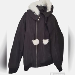 Torrid Black Hooded Jaccket  Size 4